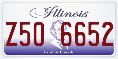 IL license plate Z506652