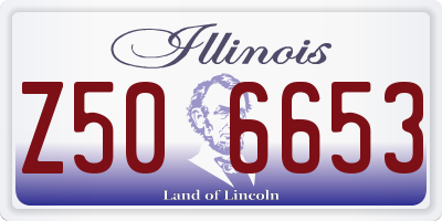 IL license plate Z506653