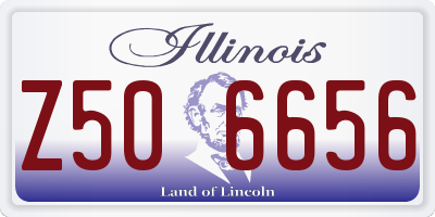 IL license plate Z506656