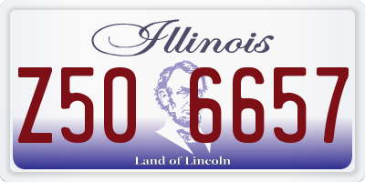 IL license plate Z506657