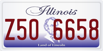 IL license plate Z506658
