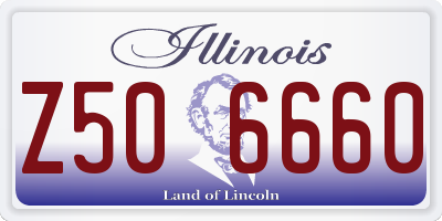 IL license plate Z506660