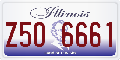 IL license plate Z506661