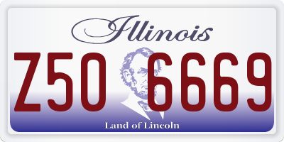 IL license plate Z506669