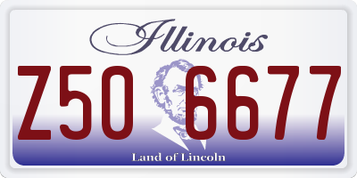IL license plate Z506677