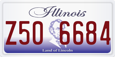 IL license plate Z506684
