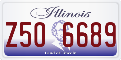 IL license plate Z506689