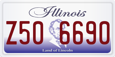 IL license plate Z506690