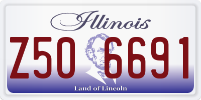 IL license plate Z506691