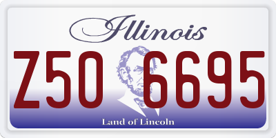 IL license plate Z506695