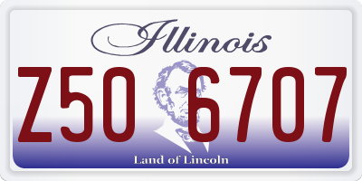 IL license plate Z506707