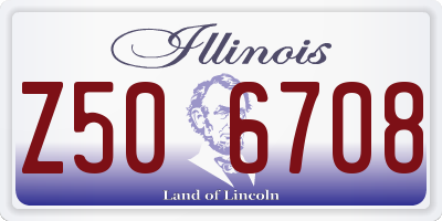 IL license plate Z506708