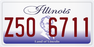 IL license plate Z506711