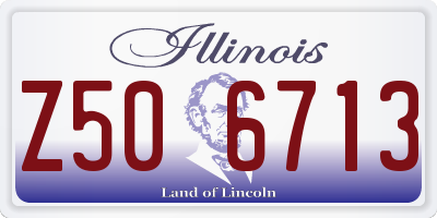 IL license plate Z506713