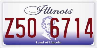IL license plate Z506714