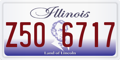 IL license plate Z506717