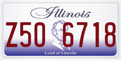 IL license plate Z506718