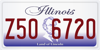 IL license plate Z506720
