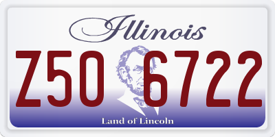 IL license plate Z506722