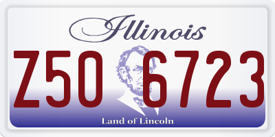 IL license plate Z506723