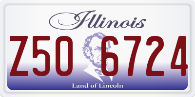 IL license plate Z506724