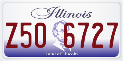 IL license plate Z506727