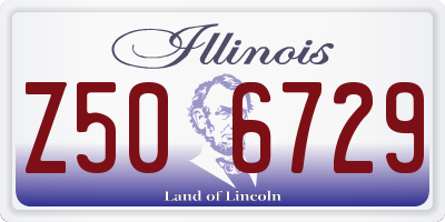IL license plate Z506729