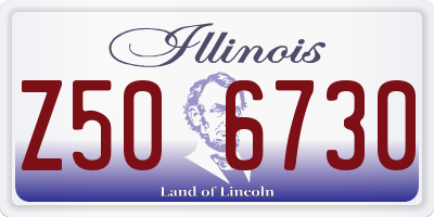 IL license plate Z506730
