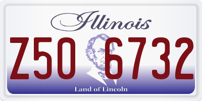 IL license plate Z506732