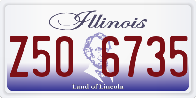 IL license plate Z506735