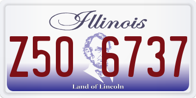 IL license plate Z506737