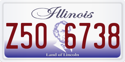 IL license plate Z506738