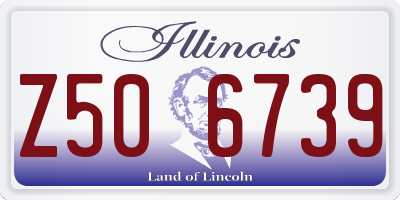 IL license plate Z506739