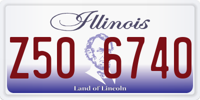 IL license plate Z506740