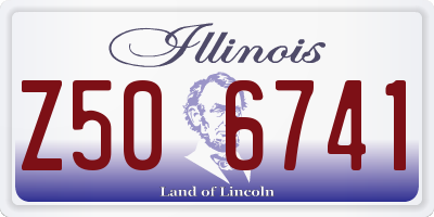 IL license plate Z506741