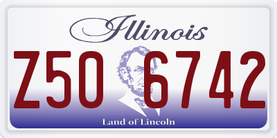 IL license plate Z506742