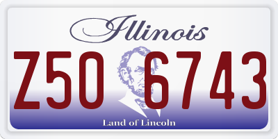 IL license plate Z506743