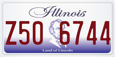 IL license plate Z506744