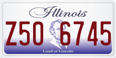 IL license plate Z506745
