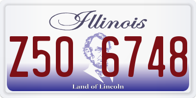 IL license plate Z506748