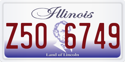 IL license plate Z506749