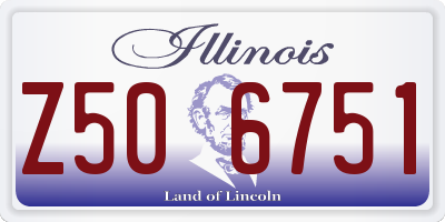 IL license plate Z506751