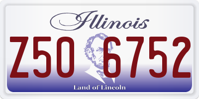 IL license plate Z506752