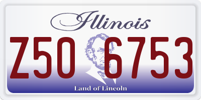IL license plate Z506753