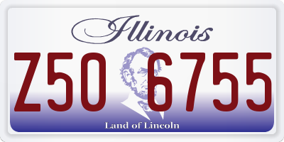 IL license plate Z506755