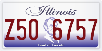 IL license plate Z506757