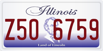 IL license plate Z506759