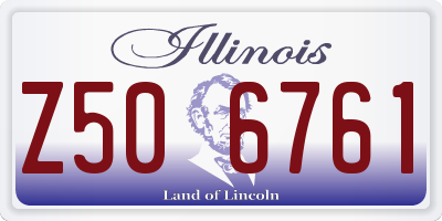 IL license plate Z506761