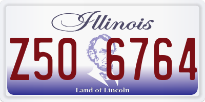 IL license plate Z506764