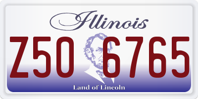 IL license plate Z506765